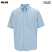 Blue - Edwards Men's Short Sleeve Oxford Shirt # 1027-001