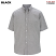 Black - Edwards Men's Short Sleeve Oxford Shirt # 1027-010