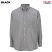 Black - Edwards Men's Long Sleeves Oxford Shirt # 1077-010