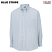 Blue Stripe - Edwards Men's Long Sleeves Oxford Shirt # 1077-021