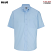Blue - Edwards Poplin Short Sleeve Shirt # 1245-001