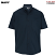 Navy - Edwards Poplin Short Sleeve Shirt # 1245-007