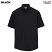 Black - Edwards Poplin Short Sleeve Shirt # 1245-010