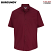 Burgundy - Edwards Poplin Short Sleeve Shirt # 1245-013