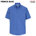 French Blue - Edwards Poplin Short Sleeve Shirt # 1245-061