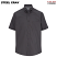 Steel Gray - Edwards Poplin Short Sleeve Shirt # 1245-079