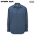 Riviera Blue - Edwards 1291 - Men's Batiste Cafe Shirt - Long Sleeves #1291-406