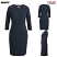 Navy - Edwards 9935 - Women's Dress - Ponte Sheath #9935-007