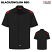 Black/English Red - Dickies Men's Short Sleeve Performance Shop Shirt #05BKER