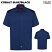 Cobalt Blue/Black - Dickies Men's Short Sleeve Performance Shop Shirt #05FLBK