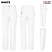 White - Dickies Men's Relaxed Fit Utility Pants #2953WH