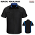 Black / Royal Blue - Red Kap SY42 Men's Performance Plus Shop Shirt - Short Sleeve with OilBlock Technology #SY42BR