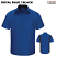 Royal Blue / Black - Red Kap SY42 Men's Performance Plus Shop Shirt - Short Sleeve with OilBlock Technology #SY42RB