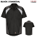 Black/Charcoal - Red Kap Men's Short Sleeve Tricolor Shirt # SY28BC