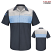 Navy/Light Grey/Honda Blue - Red Kap Men's Honda Technician Short Sleeve Shirt #SY24HD