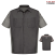Charcoal/Gray - Red Kap Audi Short Sleeve Technician Shirt #SY24AU