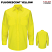 Flourescent Yellow/Green Ripstop - Red Kap Men's Enhanced Visibility Ripstop Long Sleeve Work Shirt #SY14YE