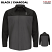 Black / Charcoal - Red Kap Men's Lincoln Long Sleeve Technician Shirt #SY14LN