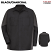 Black/Charcoal - Red Kap Long Sleeve Crew Shirt #SY10BC