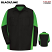 Black/Lime - Red Kap Long Sleeve Crew Shirt #SY10BL