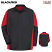 Black/Red - Red Kap Long Sleeve Crew Shirt #SY10BR