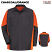 Charcoal/Orange - Red Kap Long Sleeve Crew Shirt #SY10CO