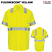 Fluorescent Yellow - Red Kap SX14 Men's Hi Visibility Work Shirt - Ripstop with MIMIX & Oilblok Type R Class 2 #SX14HV