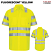 Fluorescent Yellow - Red Kap SX24 Men's Mimix & Oilblok Work Shirt - Hi-Visibility Short Sleeve Ripstop Class 3 #SX24AB