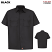 Black - Red Kap Utility Short Sleeve Work Shirt # ST62BK