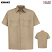 Khaki - Red Kap Utility Short Sleeve Work Shirt # ST62KH