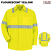 Flourescent Yellow - Red Kap SS14 Men's Hi-Visibility Long Sleeve Work Shirt Class 2 Type 2 #SS14HV