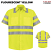 Fluorescent Yellow - Red Kap SS24 Men's Hi-Visibility Short Sleeve Work Shirt - Class 3 Level 2 #SS24AB