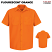 Fluorescent Orange - Red Kap SS24 Enhanced Visibility Short Sleeve Shirt #SS24OR