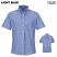 Light Blue - Red Kap SR61 Women's Executive Button-Down Short Sleeve Shirt #SR61LB