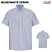 Blue/White Stripe - Red Kap Men's Executive Short Sleeve Button-Down Shirt #SR60BS