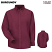 Burgundy - Red Kap SP91 Women's Long Sleeve Button-Down Poplin Shirt #SP19BY