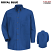 Royal Blue - Red Kap SP90 Men's Long Sleeve Button-Down Poplin Shirt #SP90RB