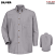 Silver - Red Kap SP90 Men's Long Sleeve Button-Down Poplin Shirt #SP90SV