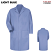 Light Blue - Red Kap Men's 4 Gripper Front Lab Coat #5080LB