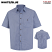 White / Blue - Red Kap Mini-Plaid Short Sleeve Work Shirt #SP84WB