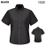 Black - Red Kap Women's Short Sleeve Button-Down Poplin Shirt #SP81BK