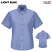 Light Blue - Red Kap Women's Short Sleeve Button-Down Poplin Shirt #SP81LB