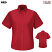Red - Red Kap Women's Short Sleeve Button-Down Poplin Shirt #SP81RD