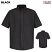 Black - Red Kap Men's Short Sleeve Button-Down Poplin Shirt #SP80BK