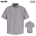 Silver Grey - Red Kap Men's Short Sleeve Button-Down Poplin Shirt #SP80SV