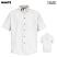 White - Red Kap Men's Short Sleeve Button-Down Poplin Shirt #SP80WH