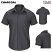 Charcoal - Red Kap SP4A Men's Work Shirt - Pro Airflow Short Sleeves #SP4ACH
