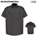 Charcoal/Black - Red Kap Motorsports Short Sleeve Shirt #SP28CB