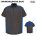 Charcoal/Royal Blue - Red Kap Motorsports Short Sleeve Shirt #SP28CR