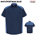 Navy/Postman Blue - Red Kap Motorsports Short Sleeve Shirt #SP28NP